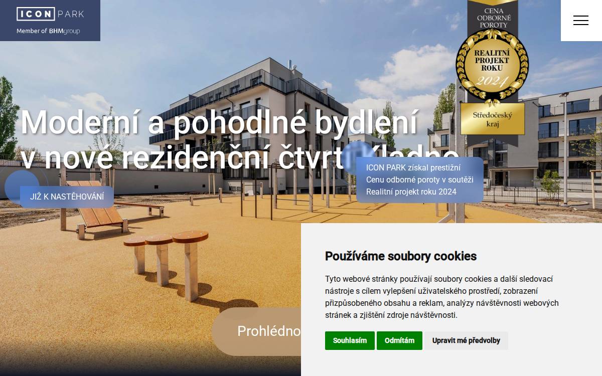 Icon Park website preview
