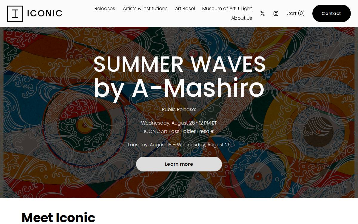 Iconic website preview