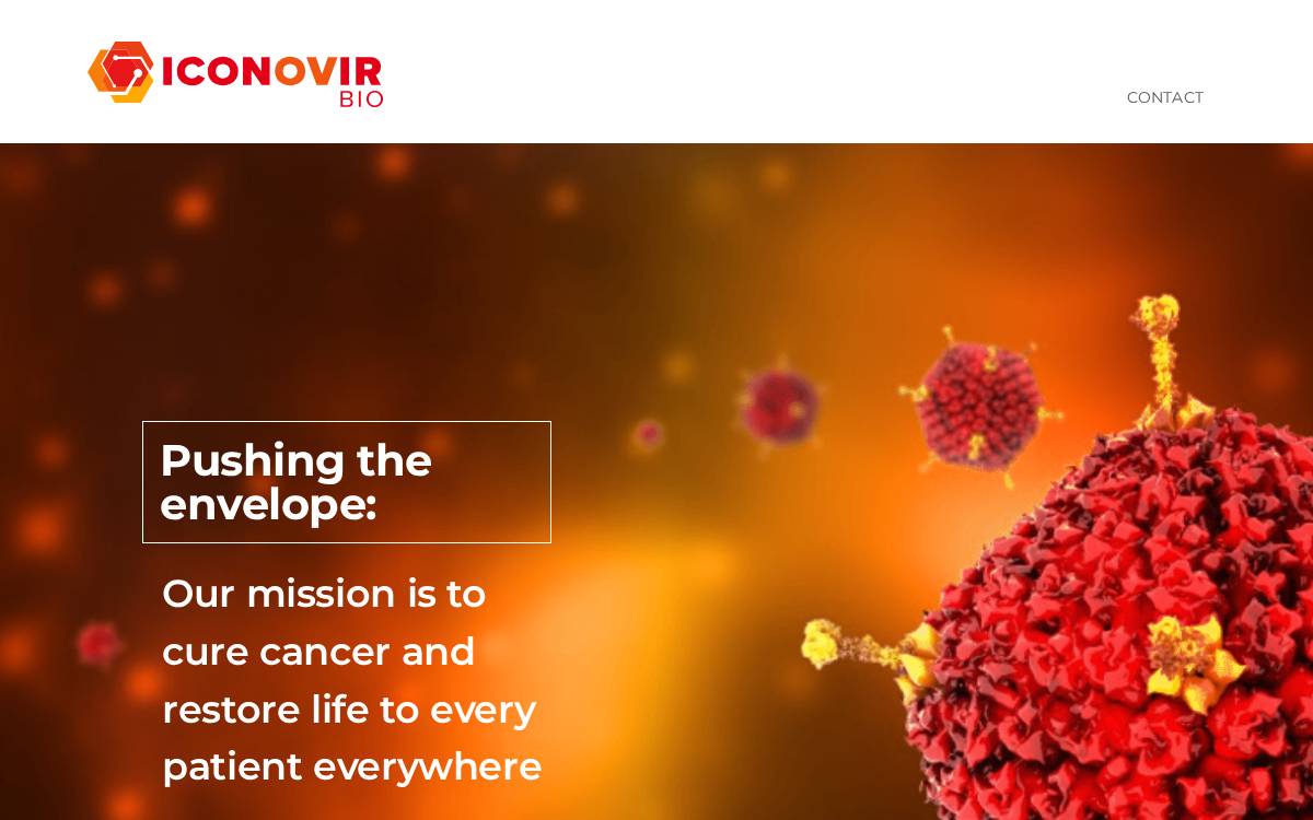 IconOVir Bio website preview