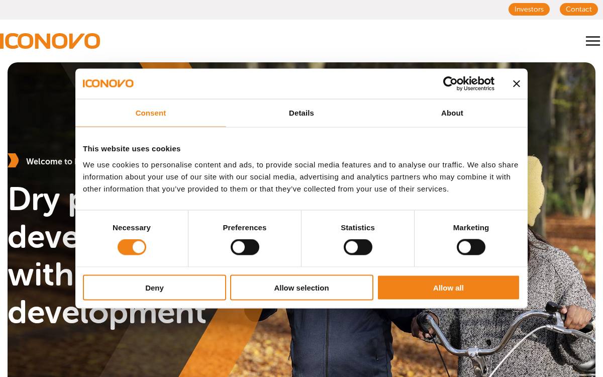 Iconovo website preview