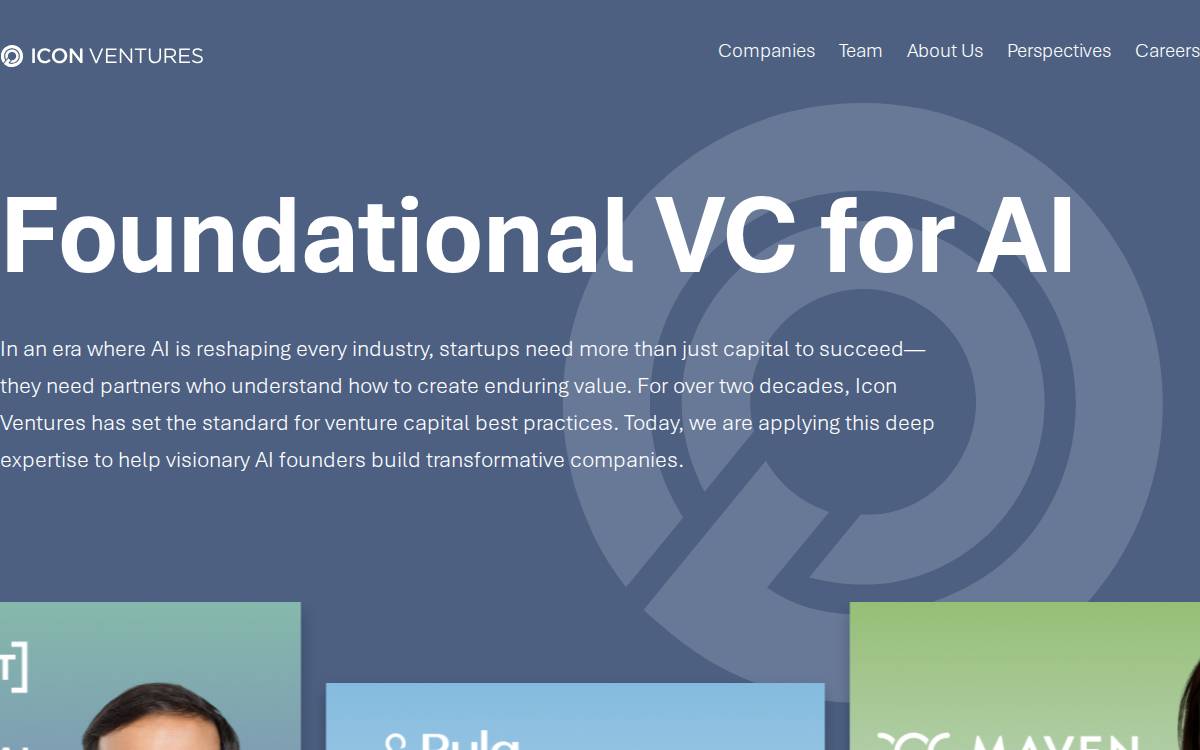 Iconventures website preview