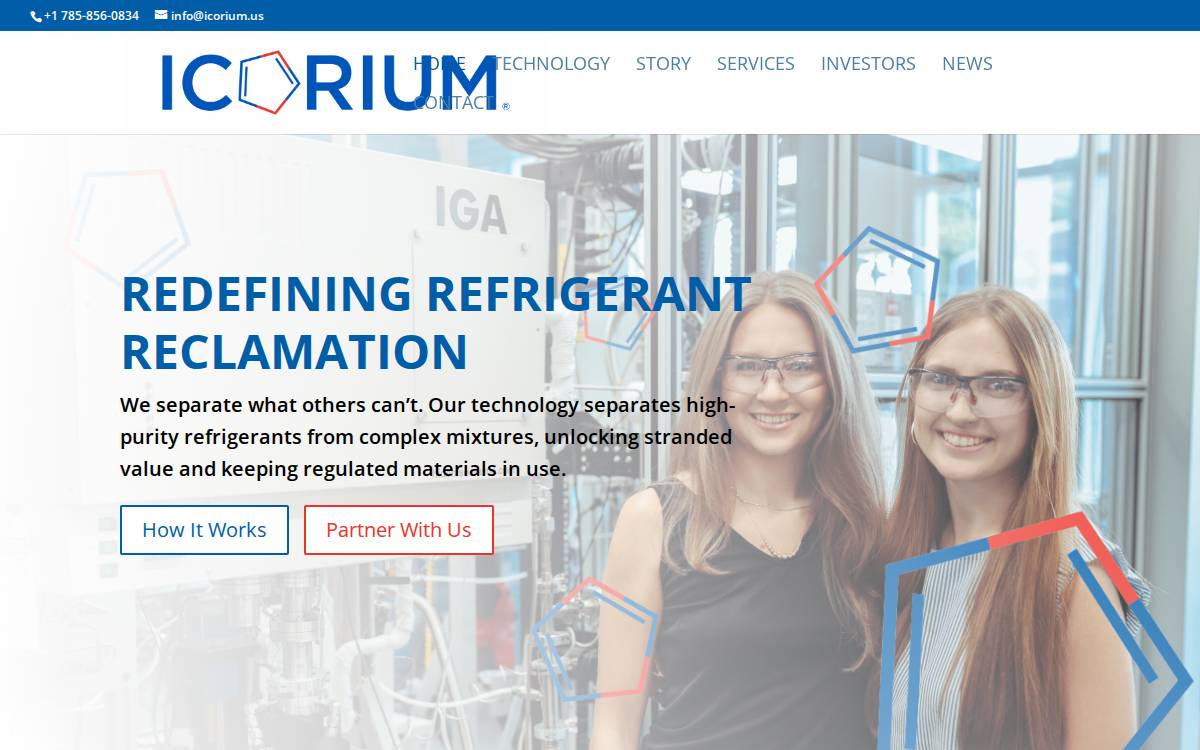 Icorium Engineering website preview