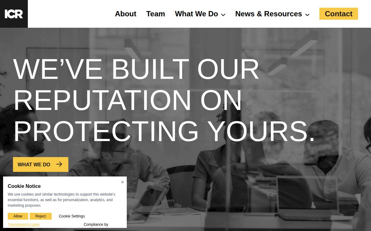 Icr website preview