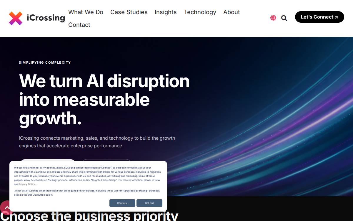 Icrossing Inc website preview