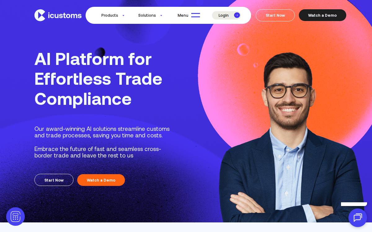 iCustoms website preview