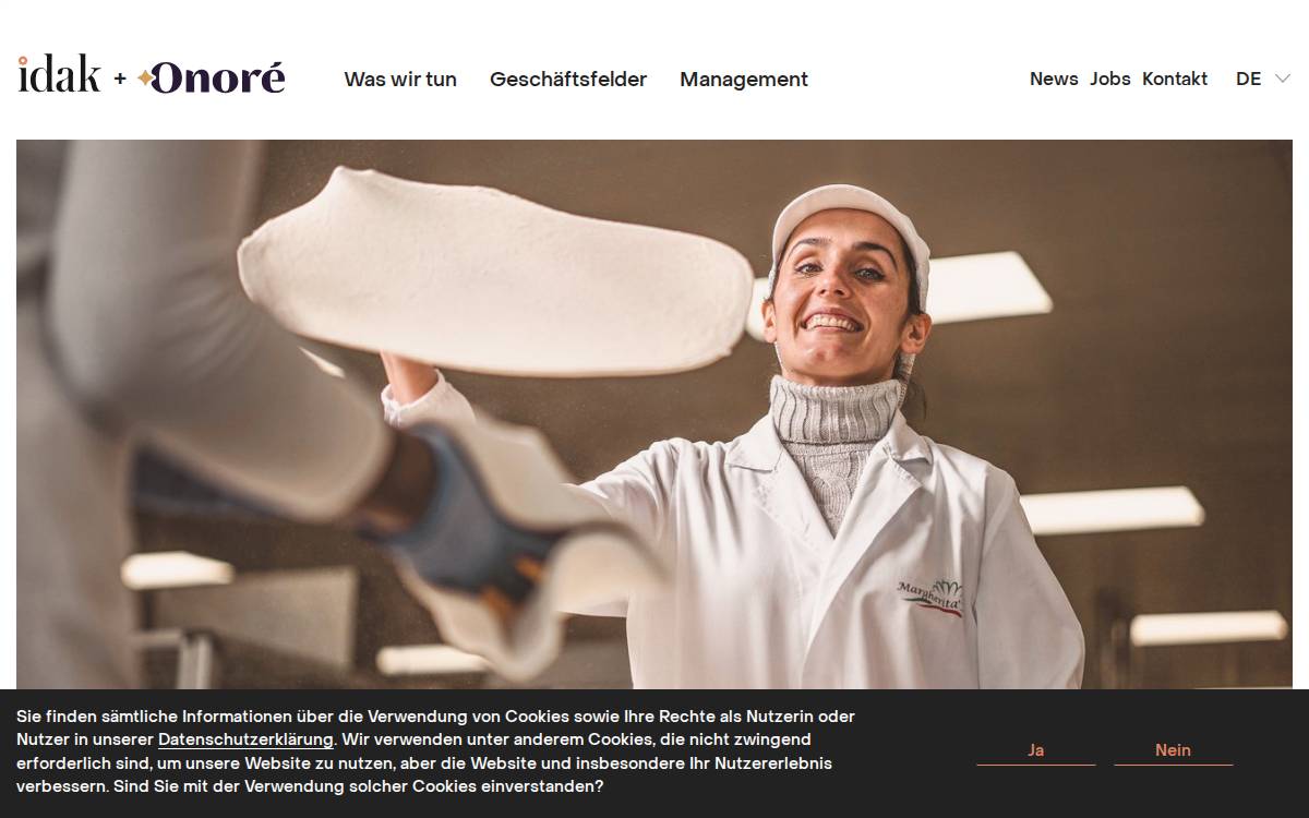 Idak website preview