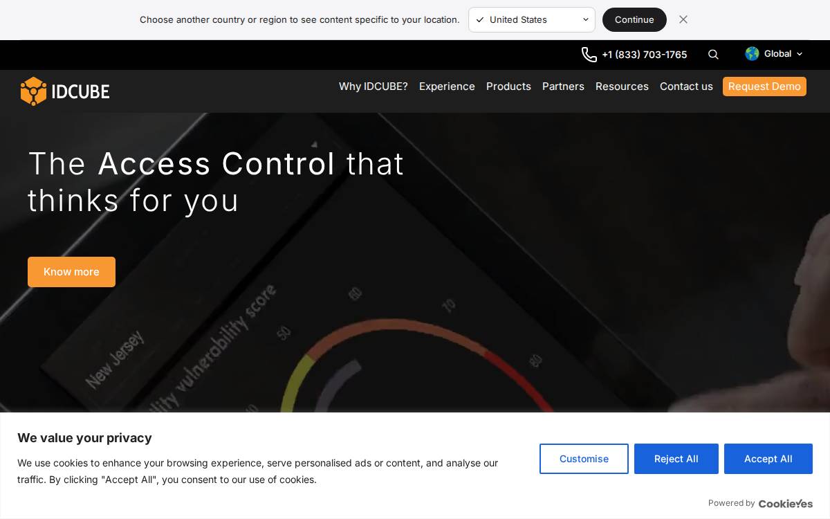 IDCUBE website preview