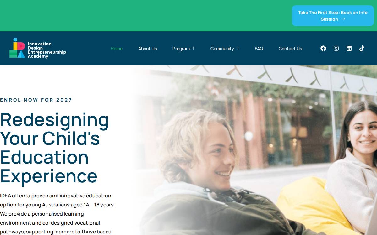 IDEA website preview