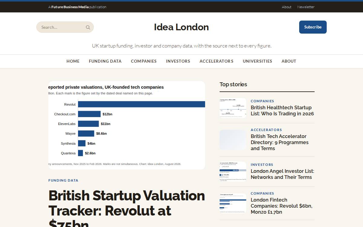 Idea London.Co website preview
