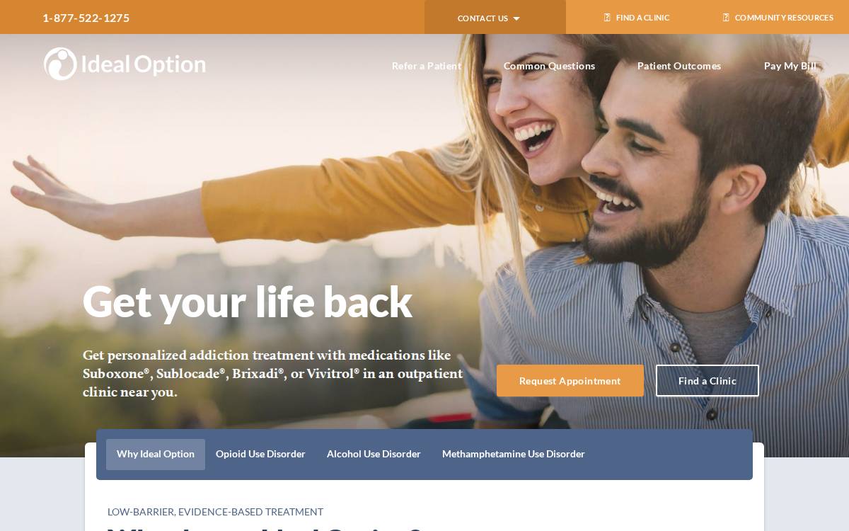 Ideal Option website preview