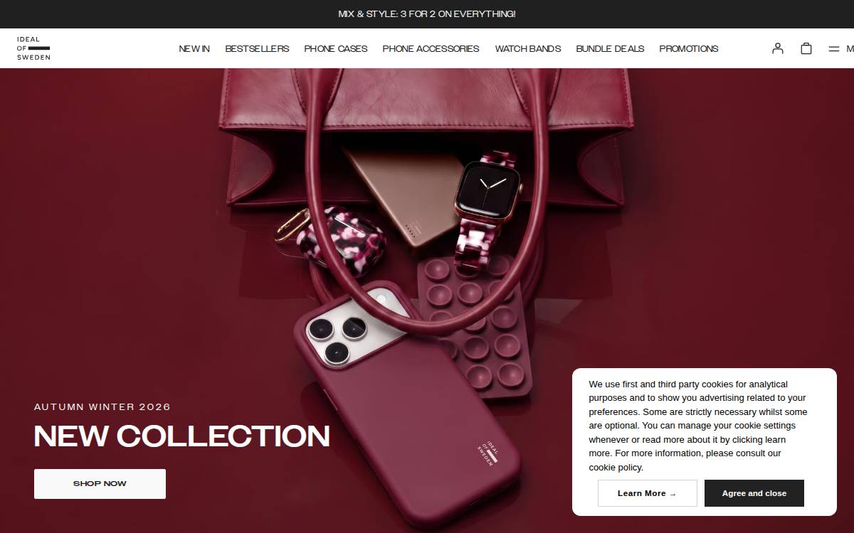 Ideal Of Sweden website preview