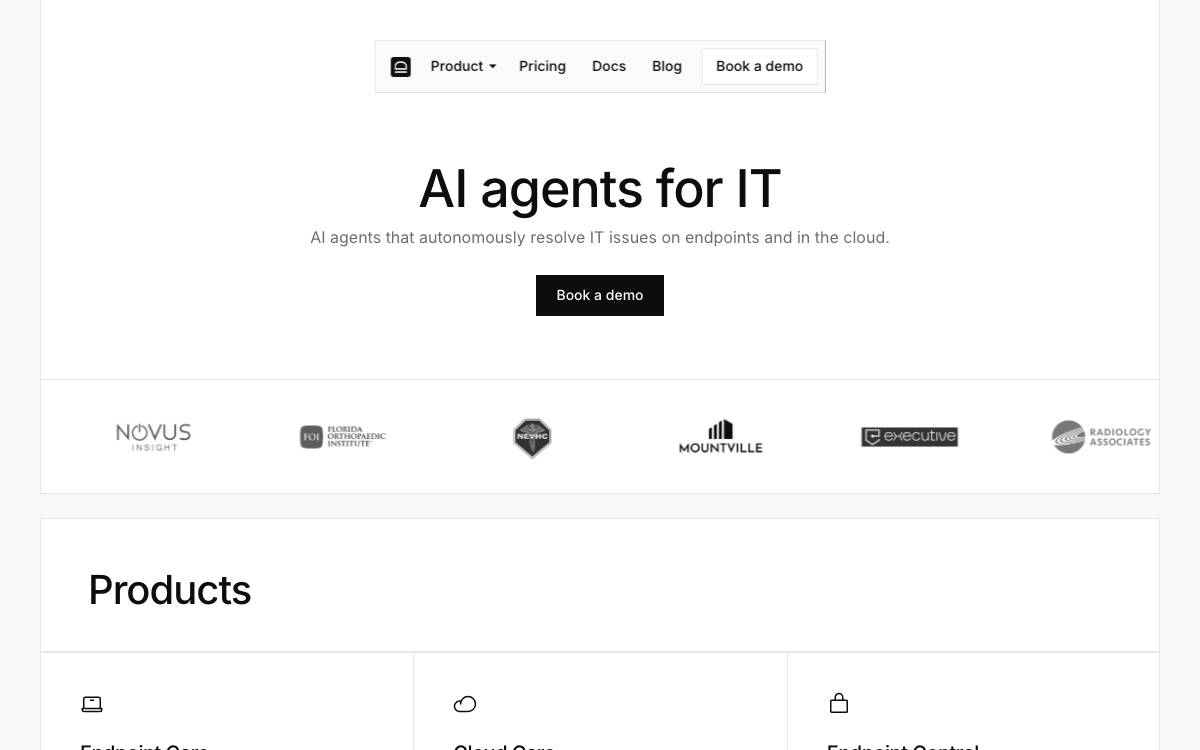 Idemeum website preview