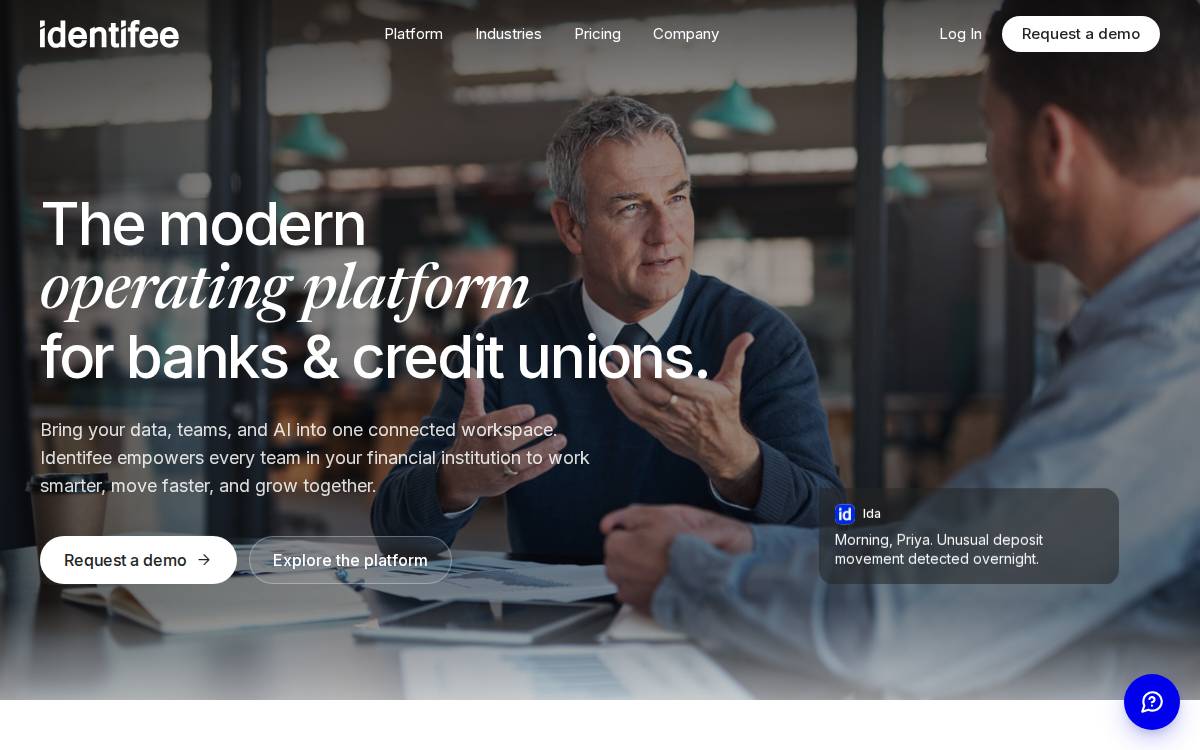 Identifee website preview