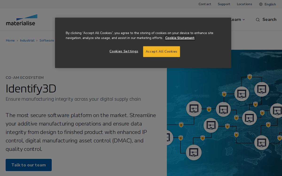 Identify3D website preview