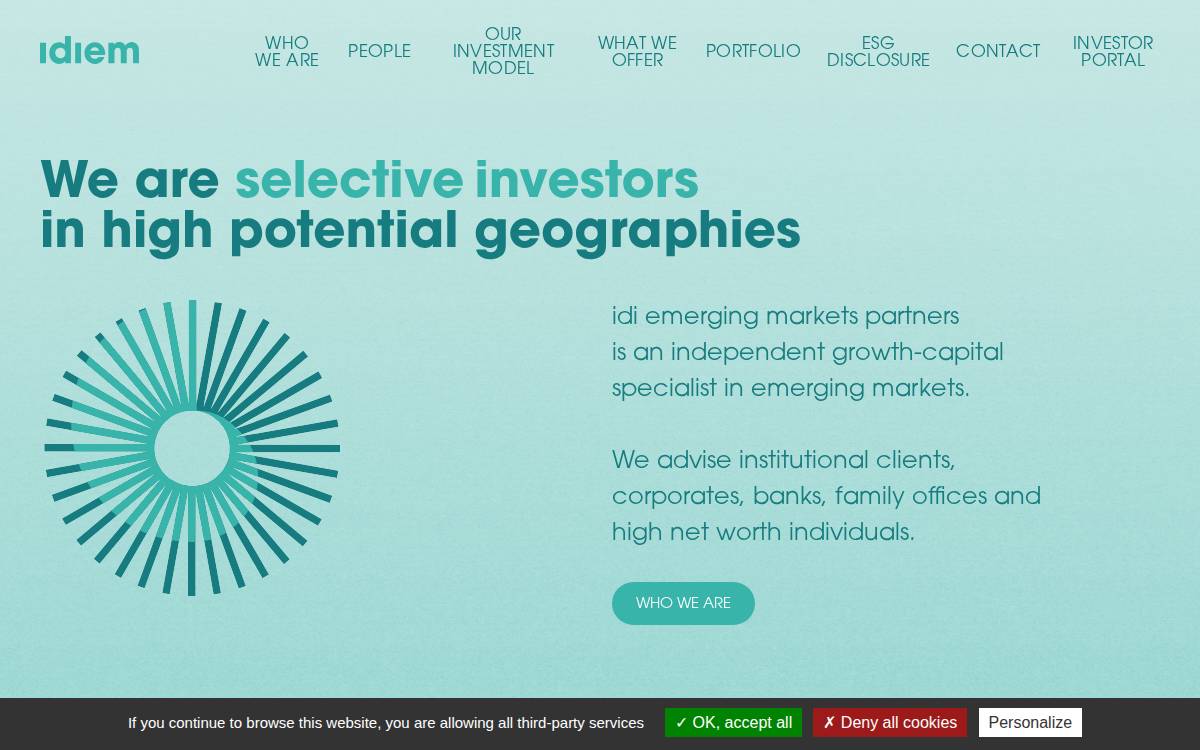 Idi Em website preview