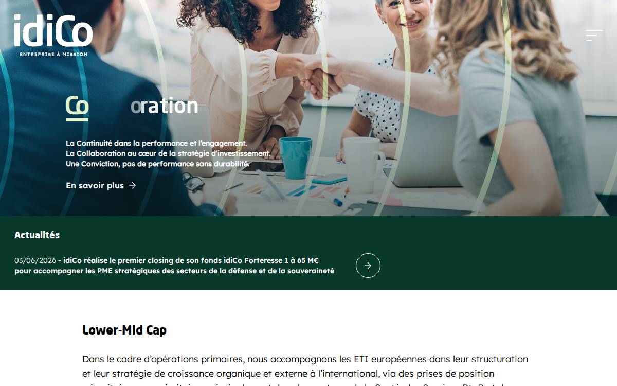 Idico website preview