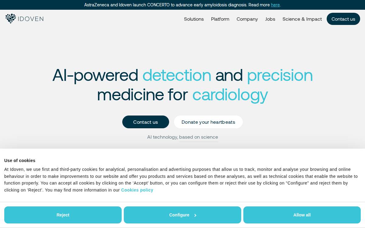 Idoven website preview