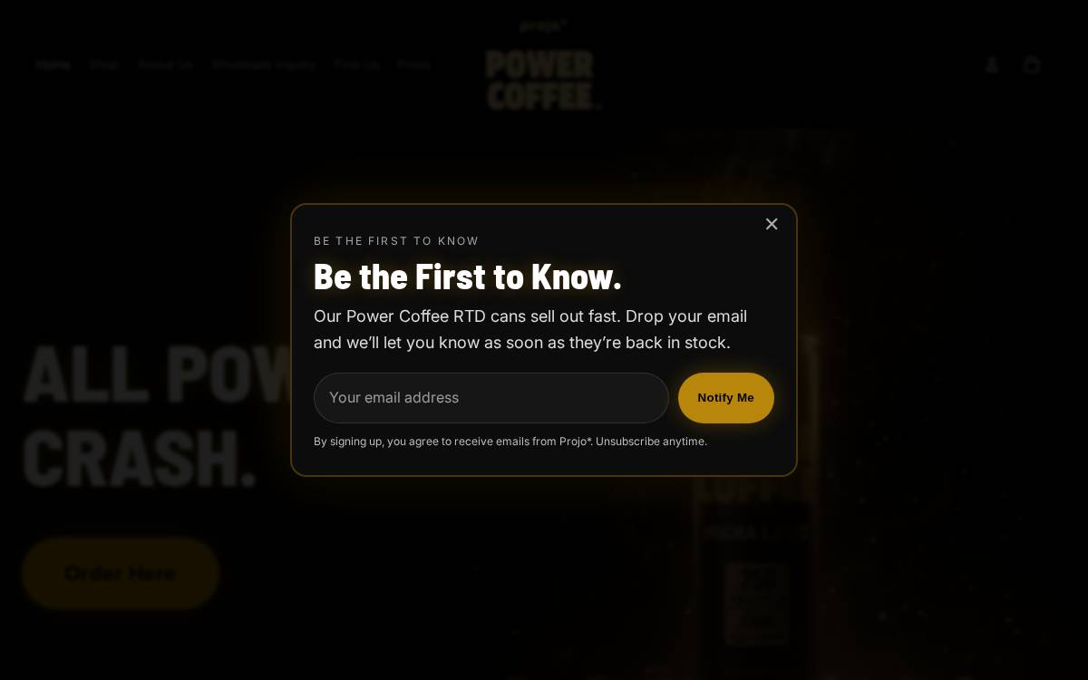 Idrinkprojo website preview