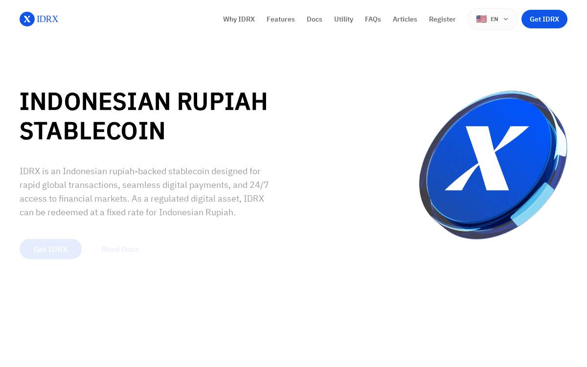 IDRX website preview
