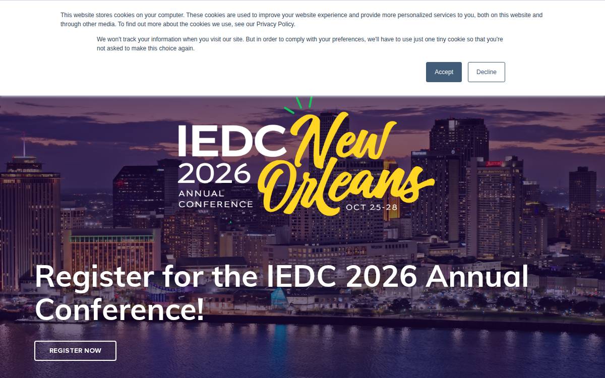 IEDC website preview