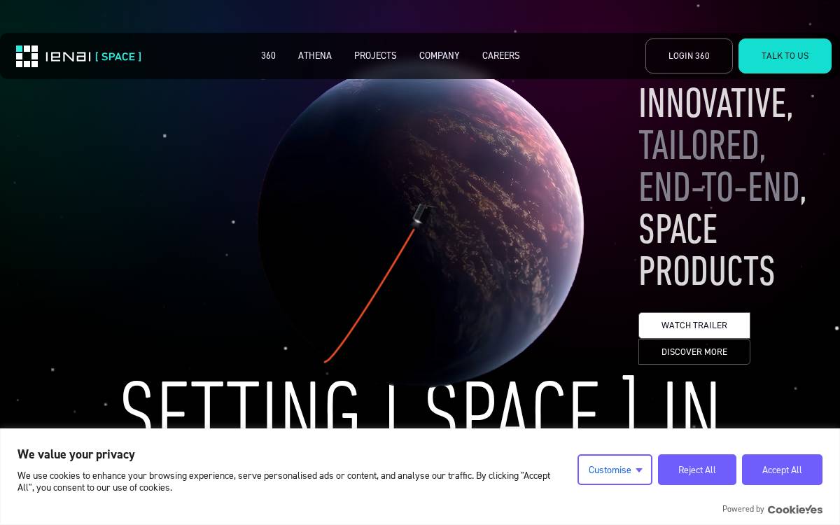 Ienai website preview