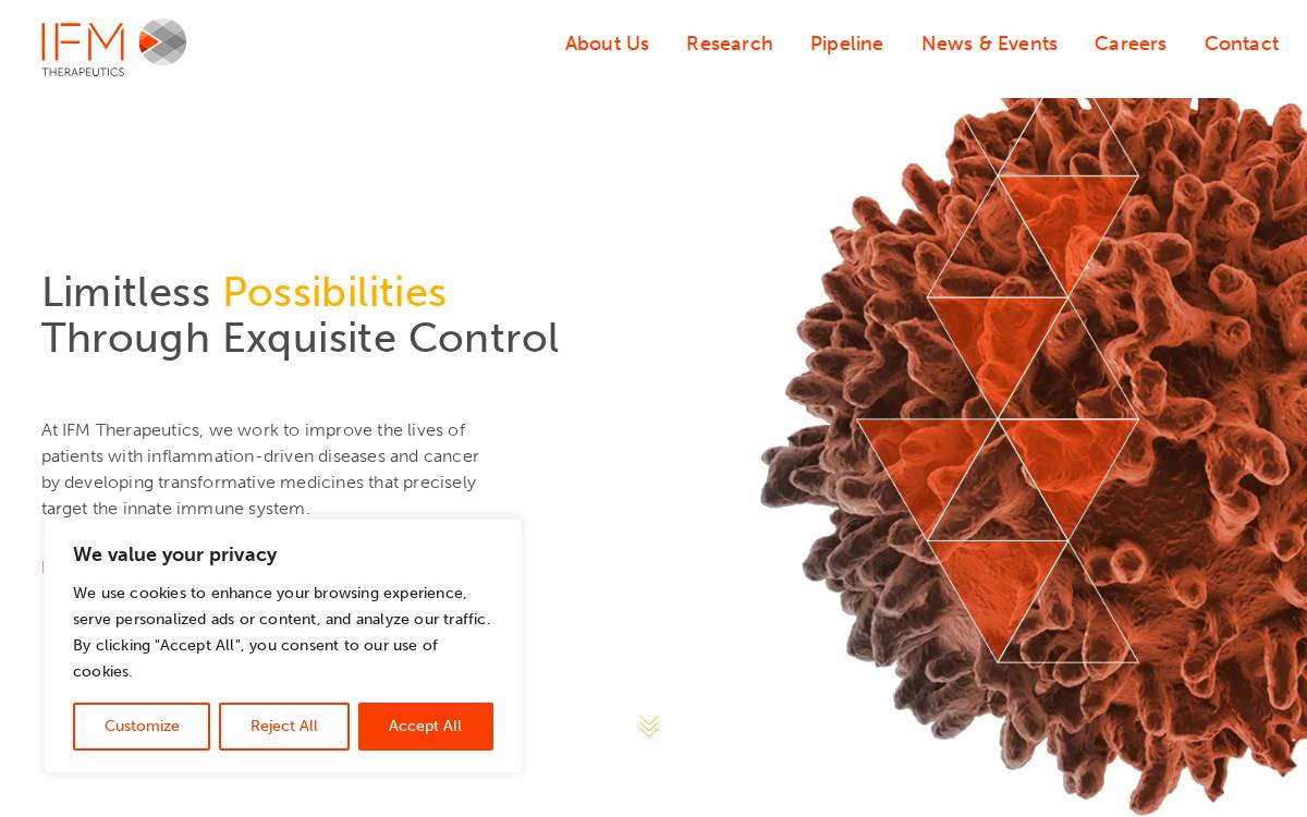 Ifmthera website preview