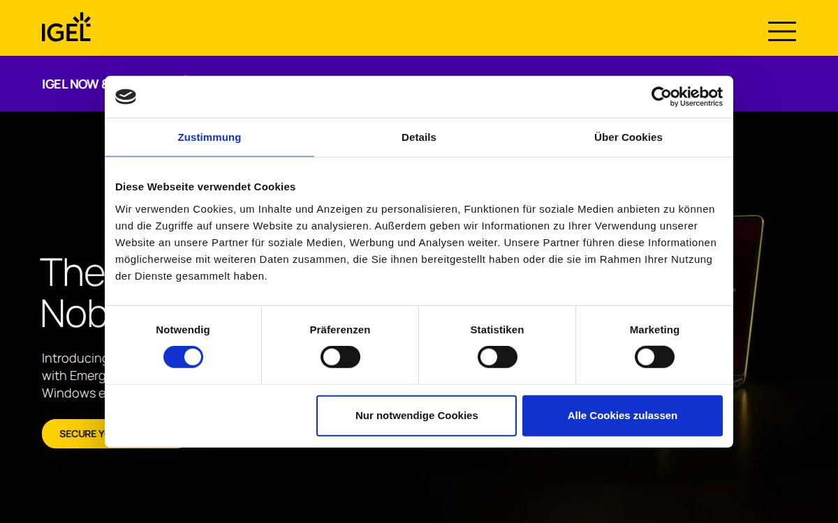 IGEL website preview