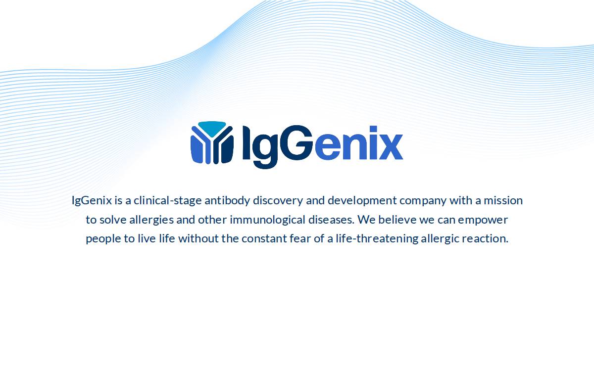 IgGenix Inc. website preview
