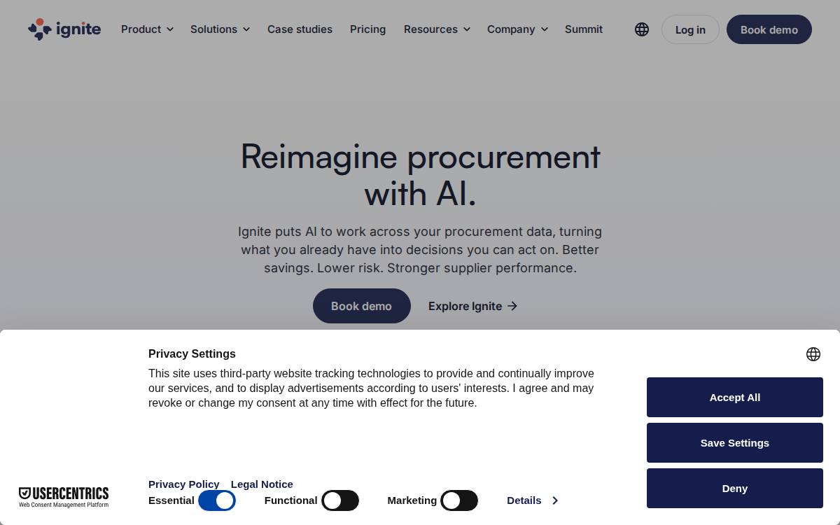 Ignite website preview