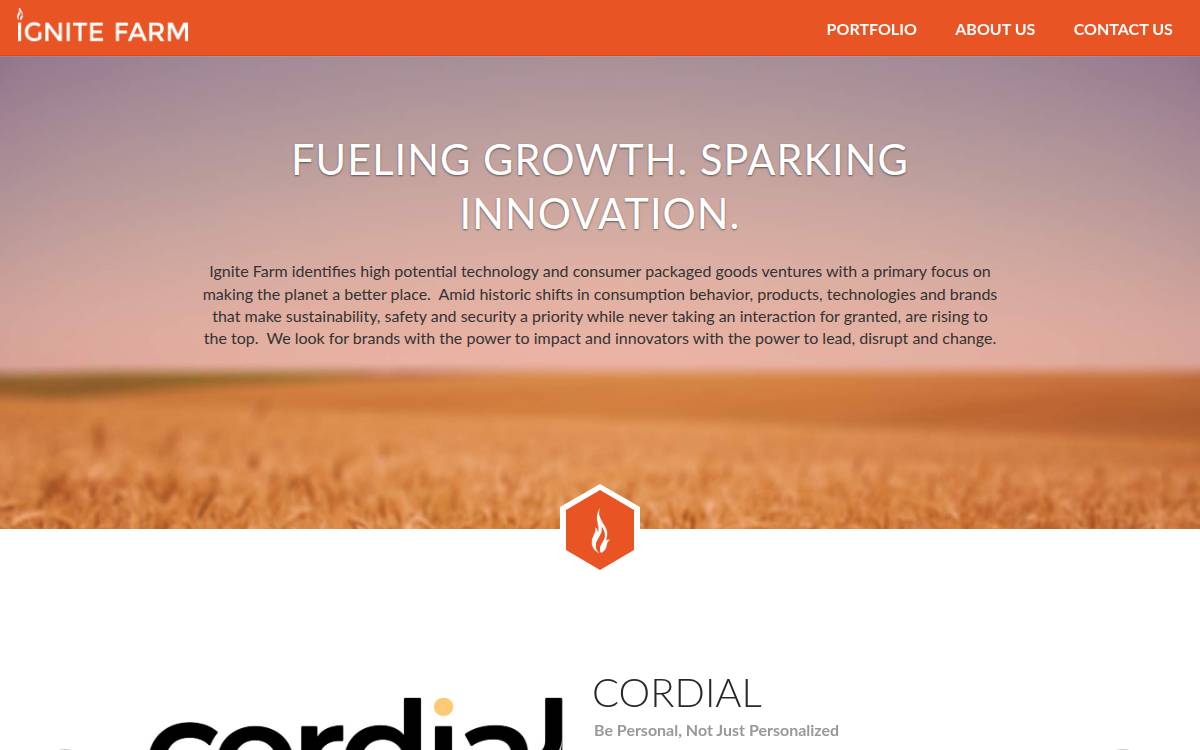 Ignitefarmfund website preview