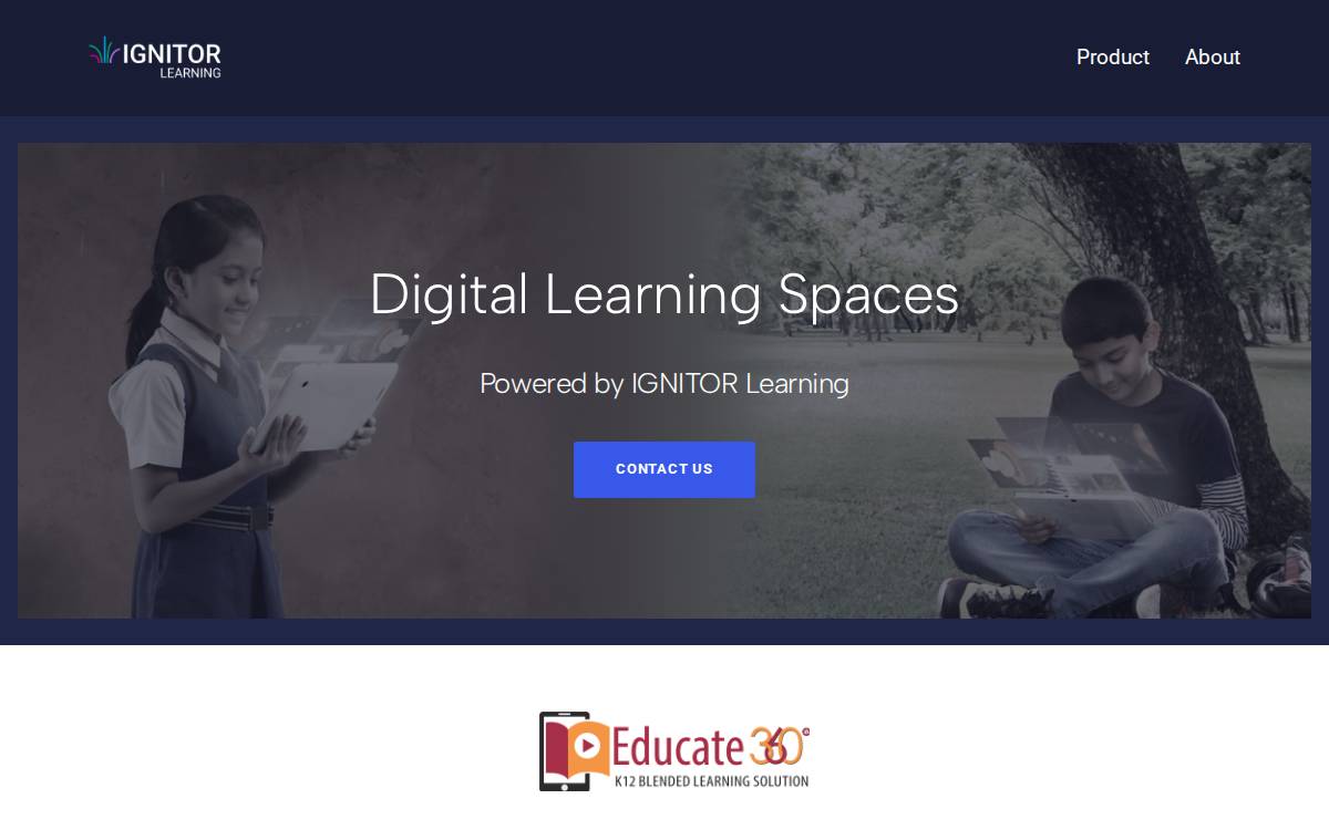 IGNITOR Learning website preview