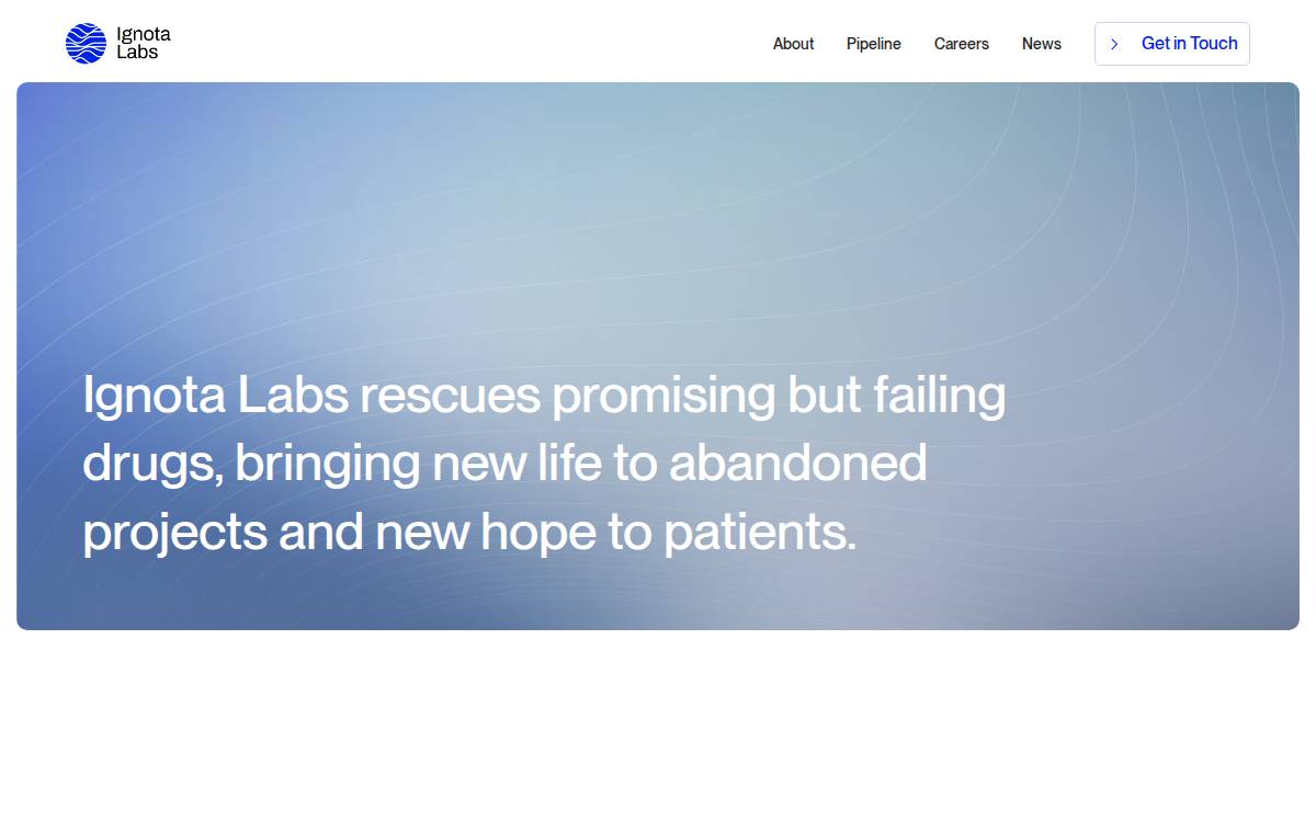 Ignota Labs website preview