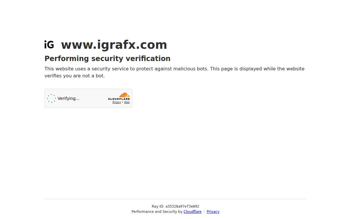 iGrafx website preview