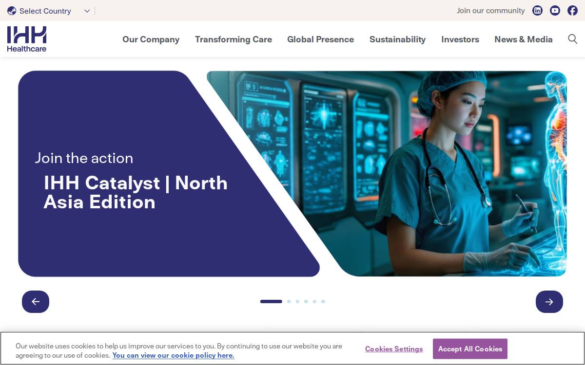 Ihhhealthcare website preview