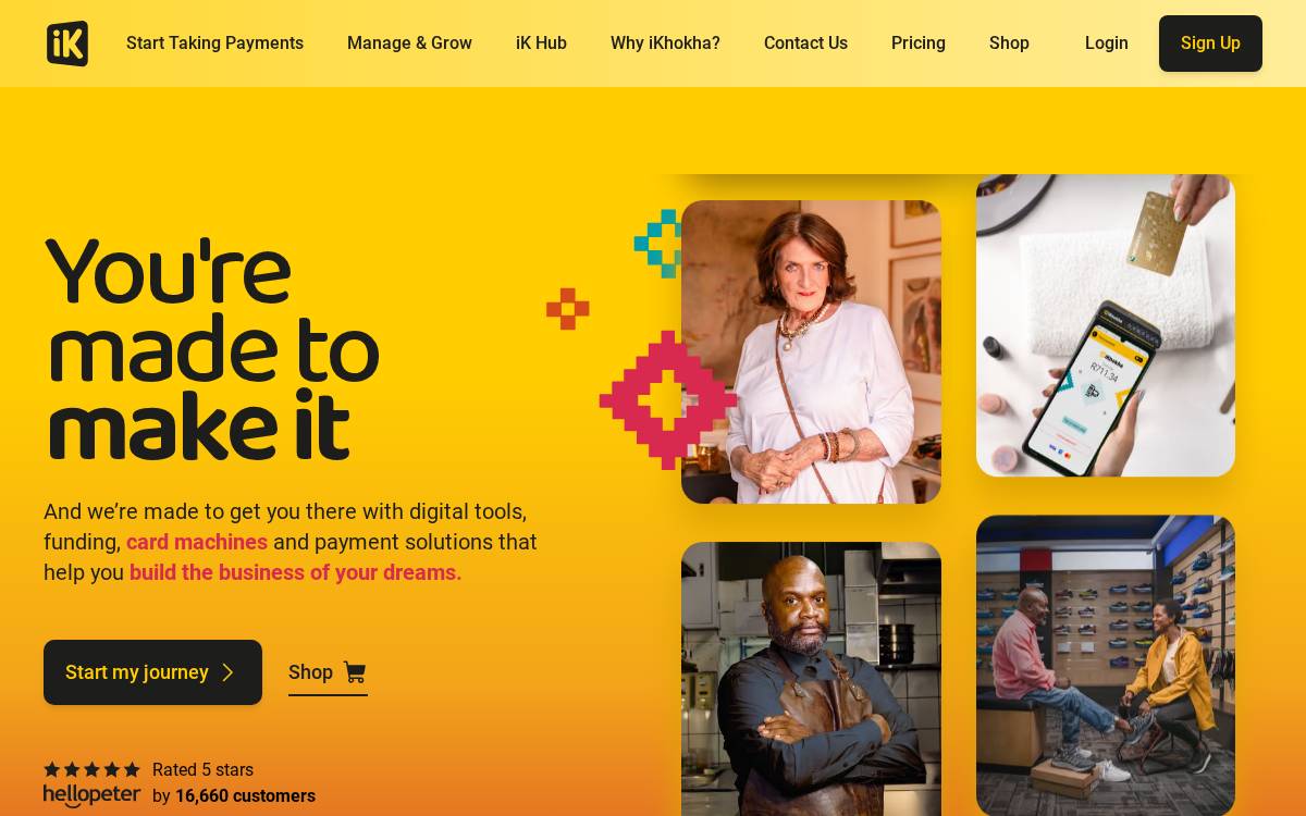 iKhokha website preview