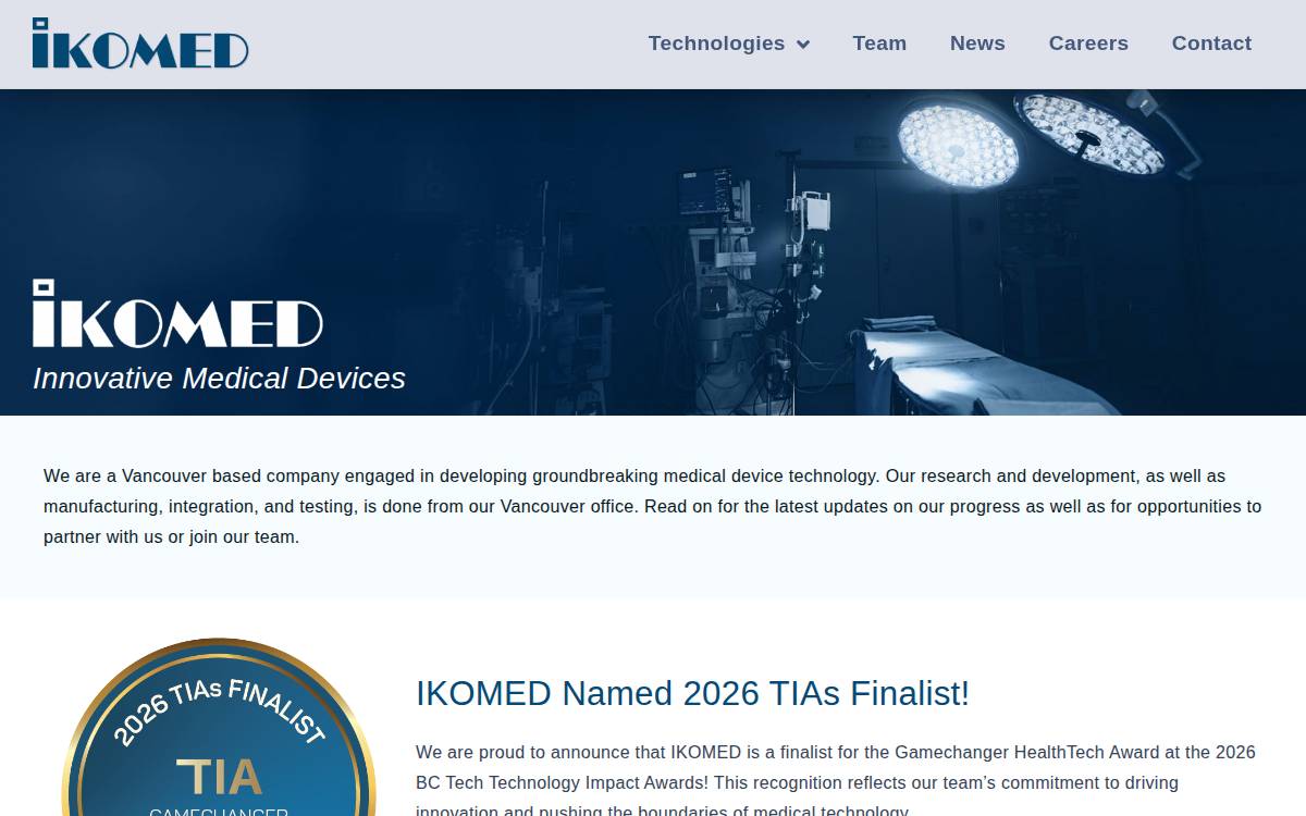 Ikomed website preview