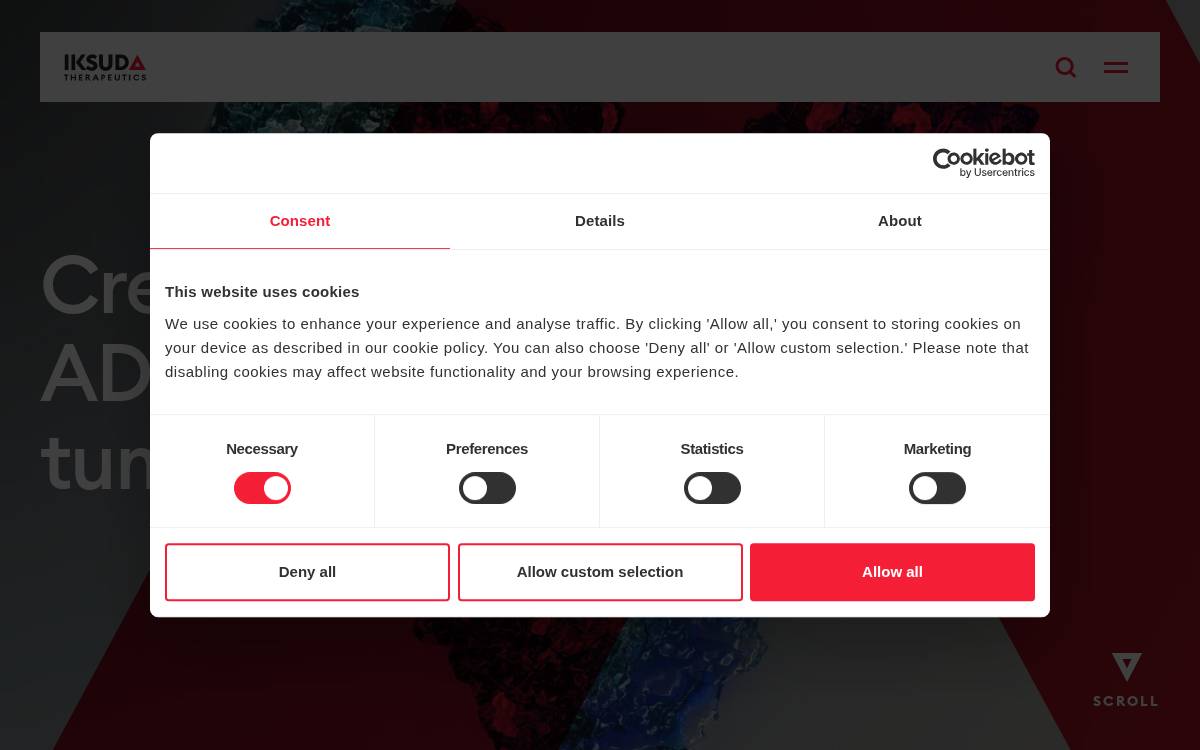 Iksuda Therapeutics website preview