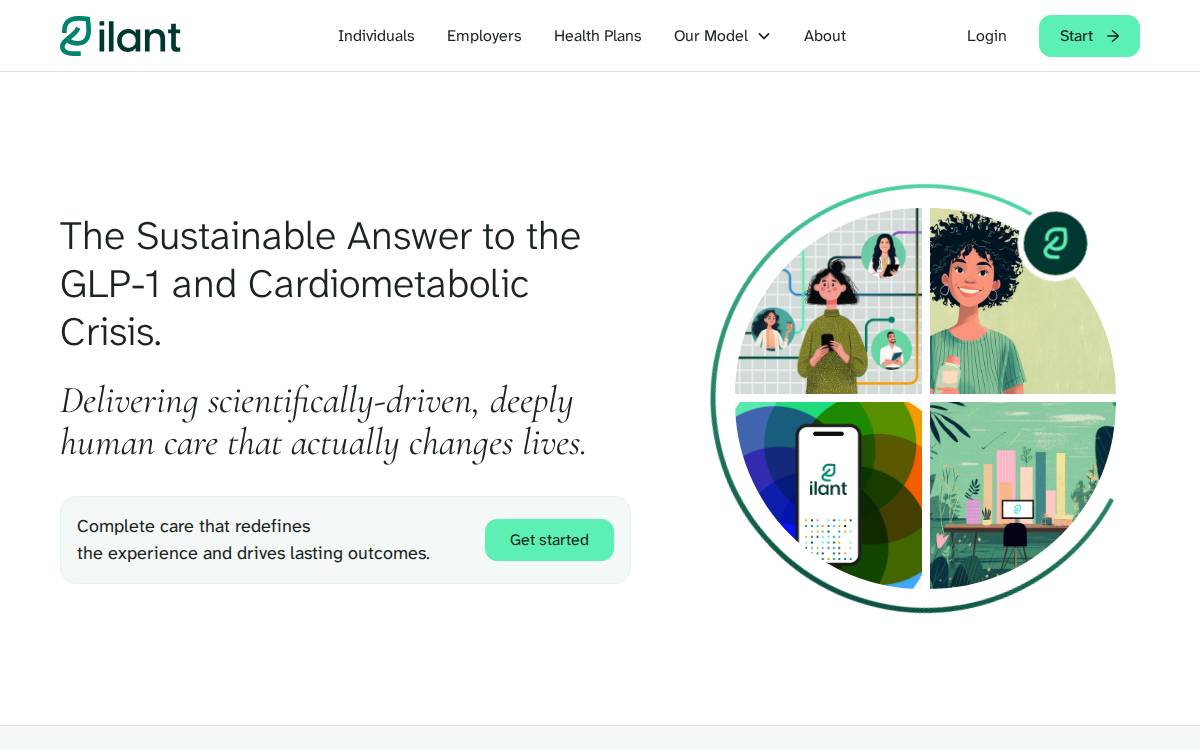 Ilant Health website preview