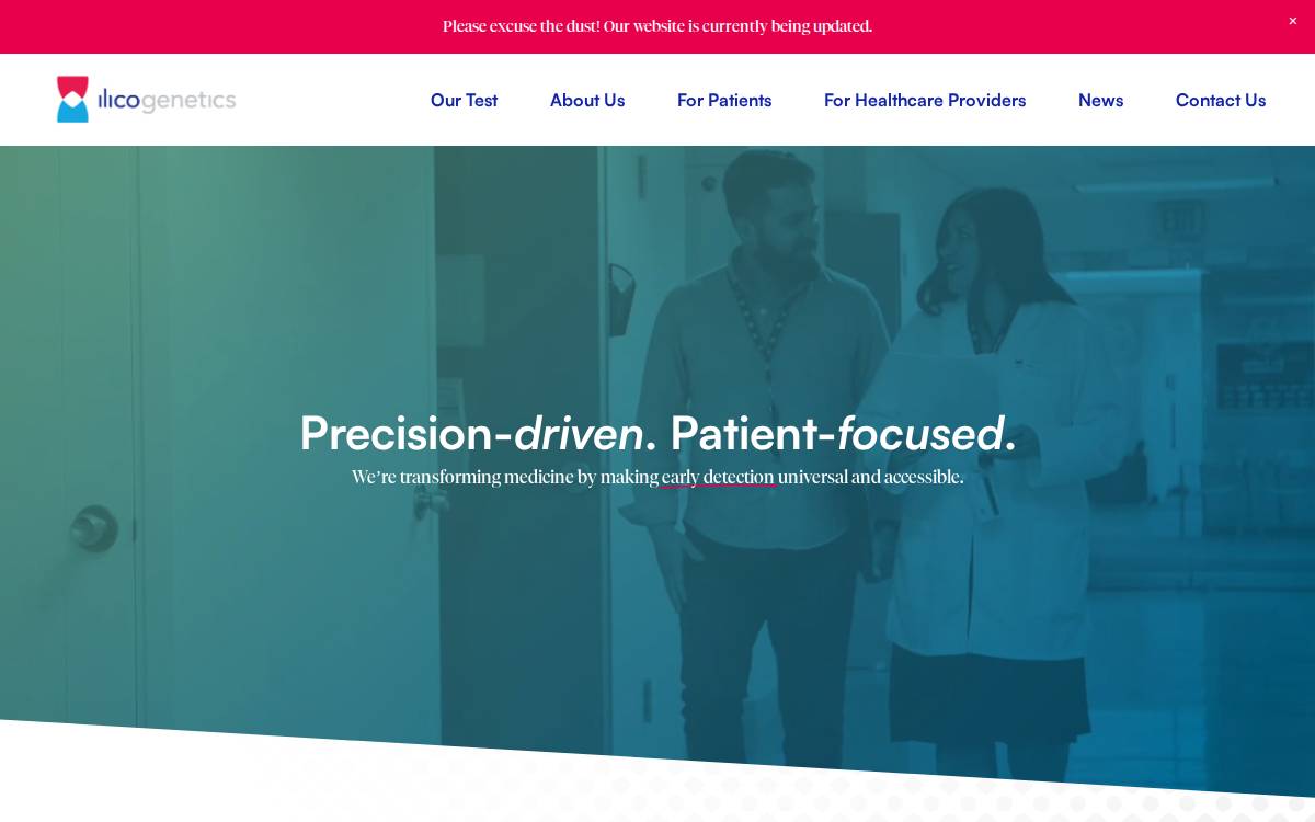 Ilico Genetics website preview