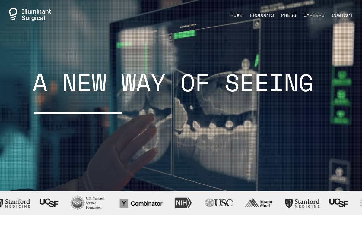 Illuminant Surgical website preview