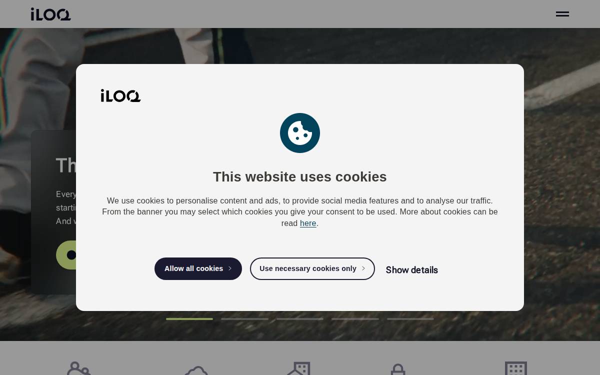 iLOQ website preview