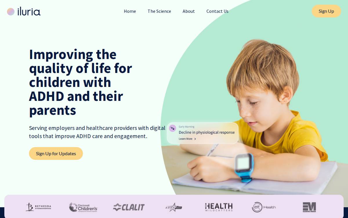 Iluriahealth website preview
