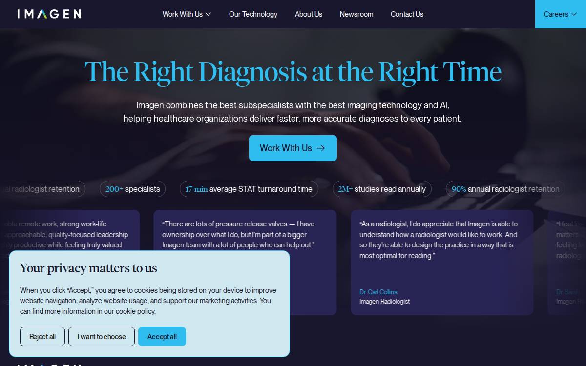 Imagen website preview