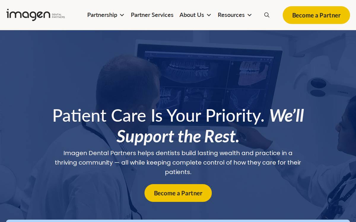 Imagen Dental Partners website preview