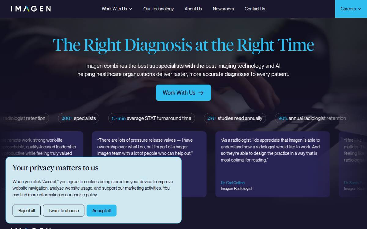 Imagen website preview