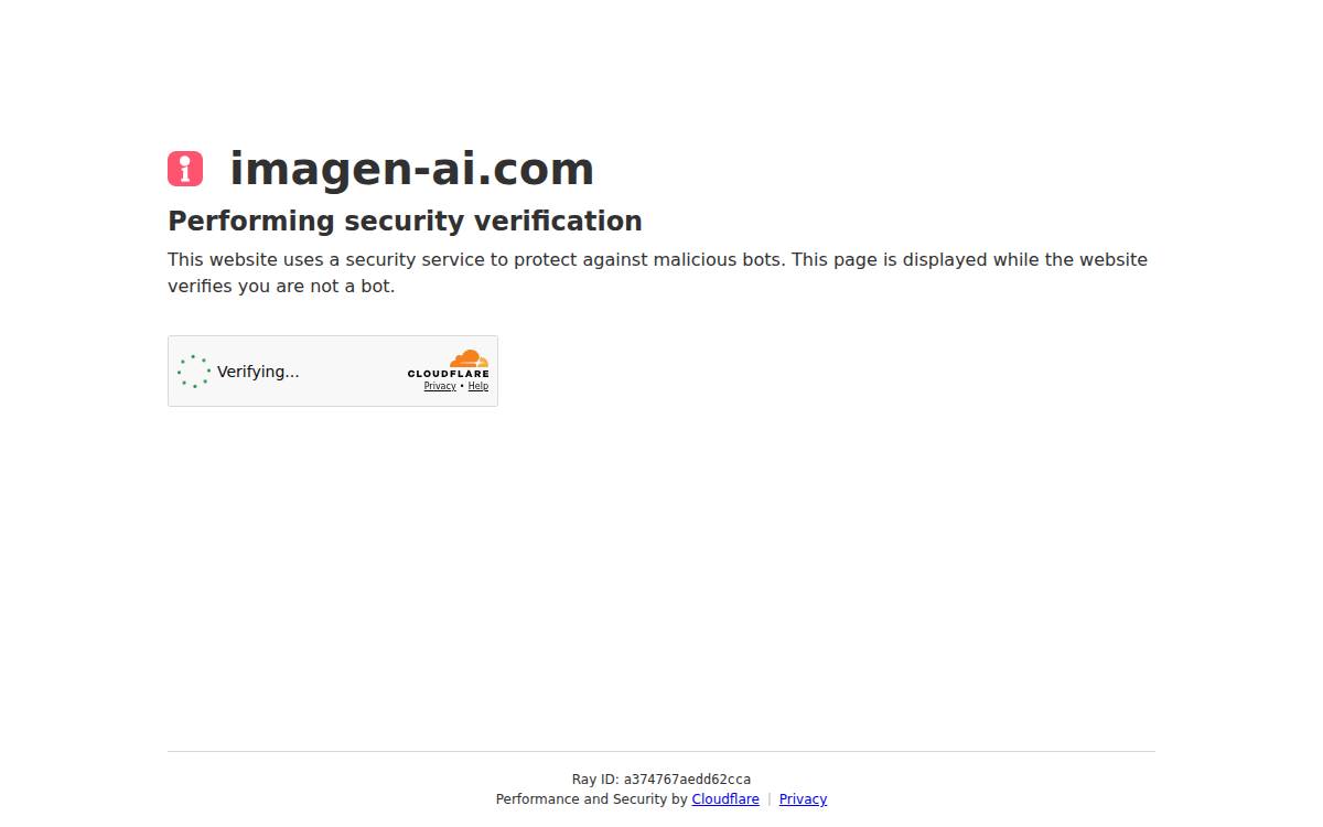 ImagenAI website preview