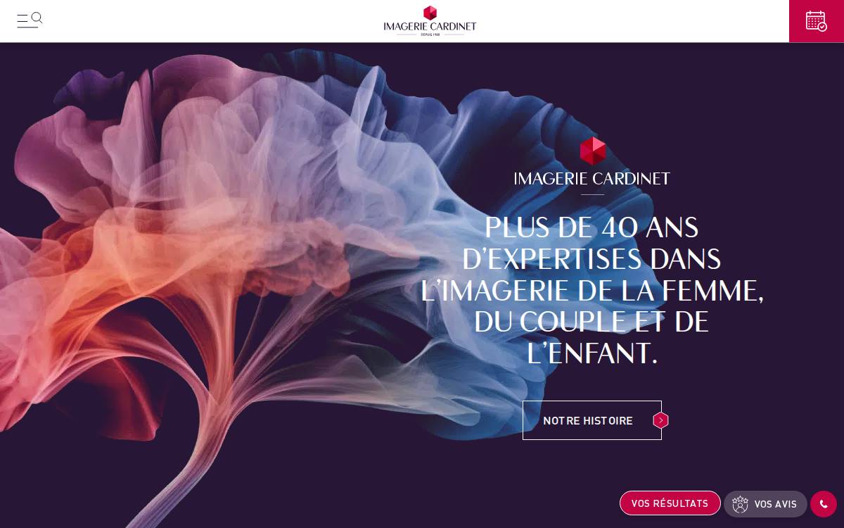 Imagerie Cardinet website preview