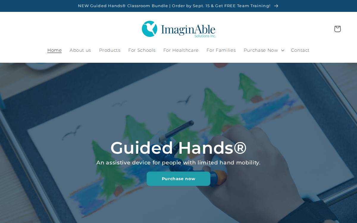 ImaginAble Solutions website preview