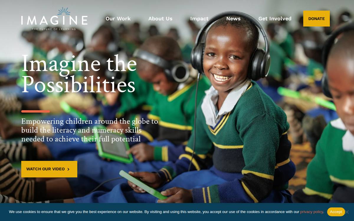 Imagine Worldwide website preview