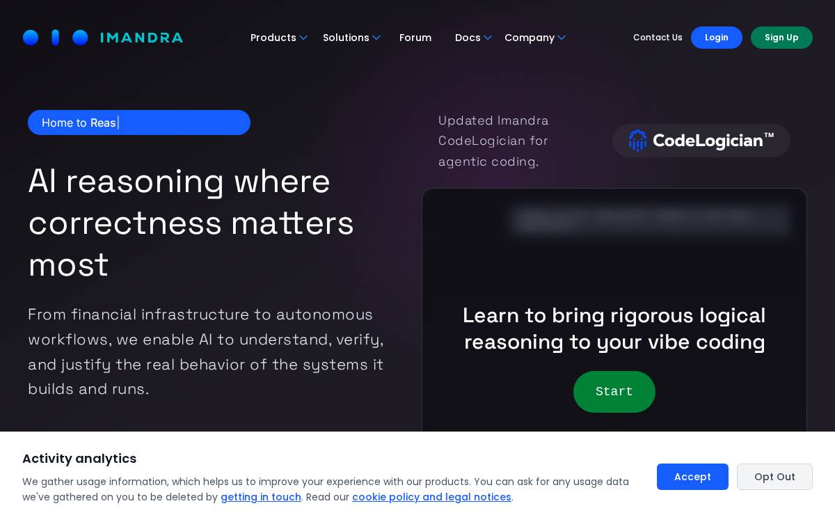 Imandra website preview